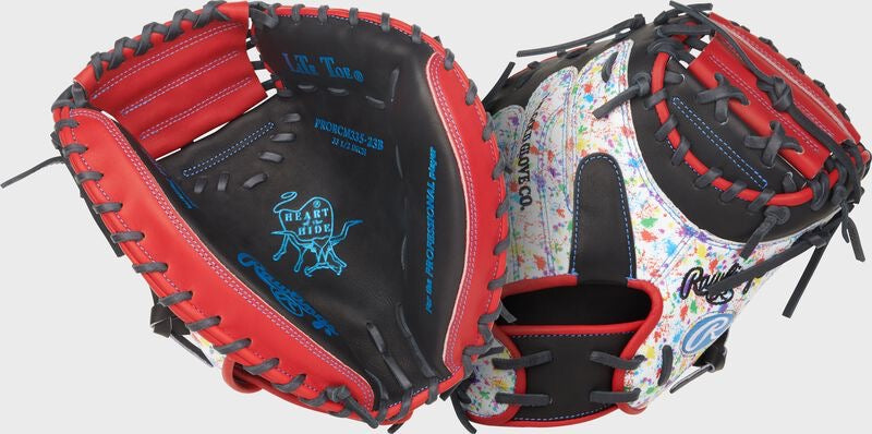 HEART OF THE HIDE 33.5-INCH SPLATTER CATCHER'S MITT, RIGHT HAND THROW