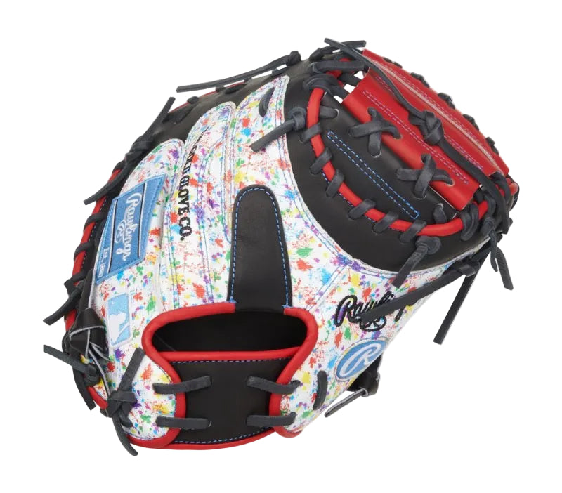 HEART OF THE HIDE 33.5-INCH SPLATTER CATCHER'S MITT, RIGHT HAND THROW