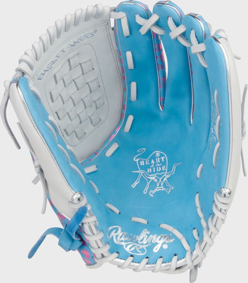 HEART OF THE HIDE 12.5-INCH FOIL PRINT FASTPITCH SOFTBALL GLOVE, RIGHT HAND THROW