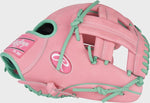 RAWLINGS HEART OF THE HIDE 11.75-INCH PINK INFIELD GLOVE, RIGHT HAND THROW