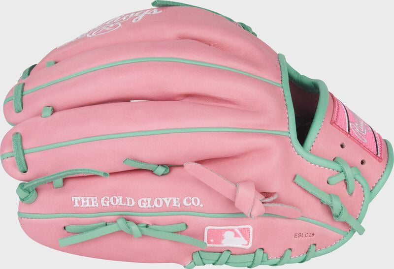 RAWLINGS HEART OF THE HIDE 11.75-INCH PINK INFIELD GLOVE, RIGHT HAND THROW