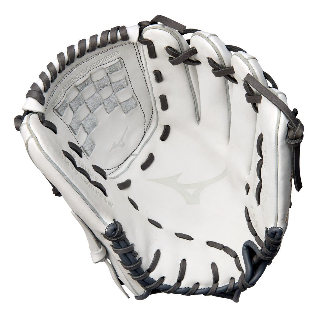 MVP PRIME FASTPITCH SOFTBALL GLOVE 12", WHITE/GREY, RIGHT/LEFT