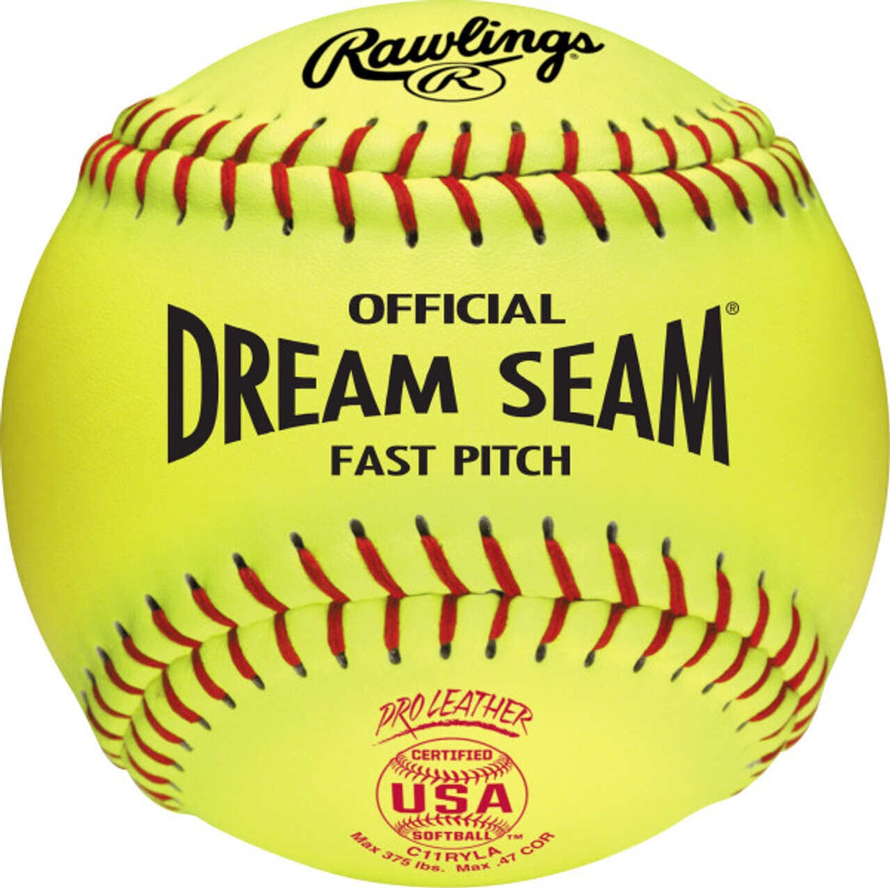 Rawlings 11"  Pro Leather Dream Seam USA Official Softball