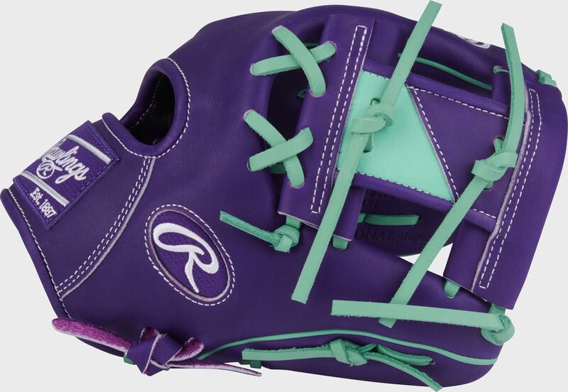 HEART OF THE HIDE 11.5-INCH PURPLE INFIELD GLOVE, RIGHT HAND THROW