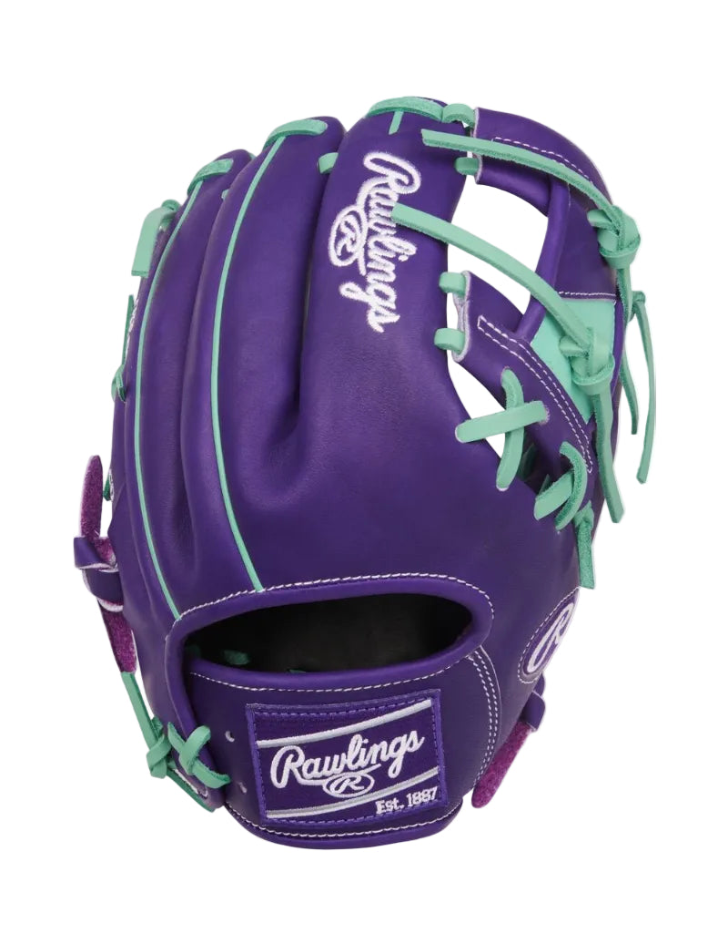 HEART OF THE HIDE 11.5-INCH PURPLE INFIELD GLOVE, RIGHT HAND THROW