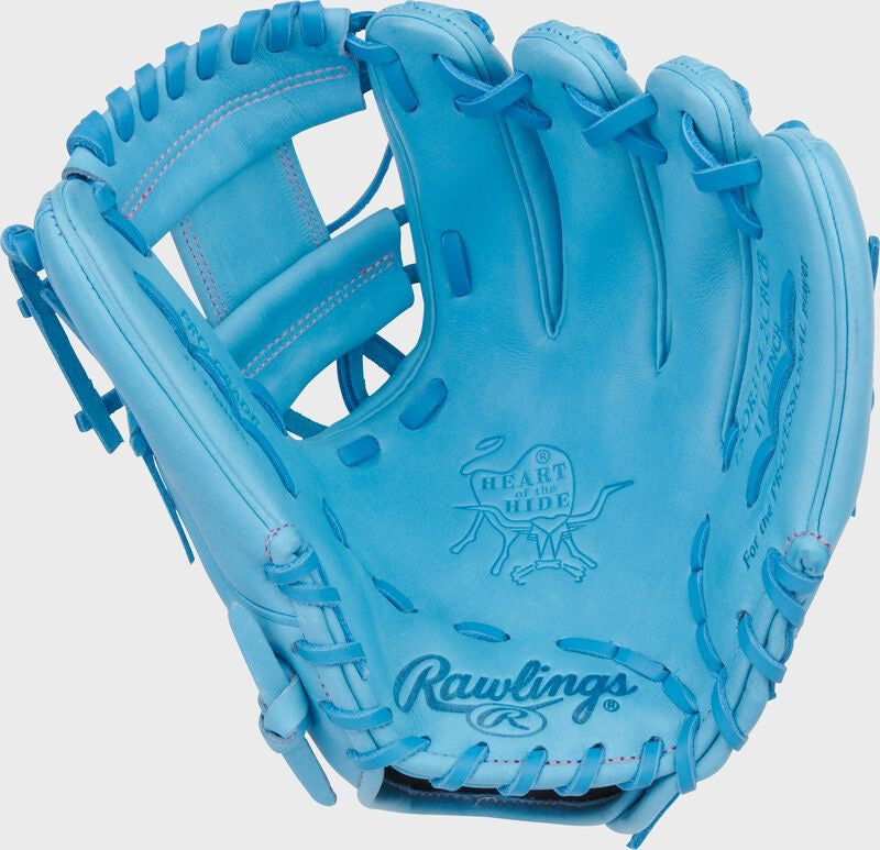 HEART OF THE HIDE 11.5-INCH COLUMBIA BLUE INFIELD GLOVE, RIGHT HAND THROW