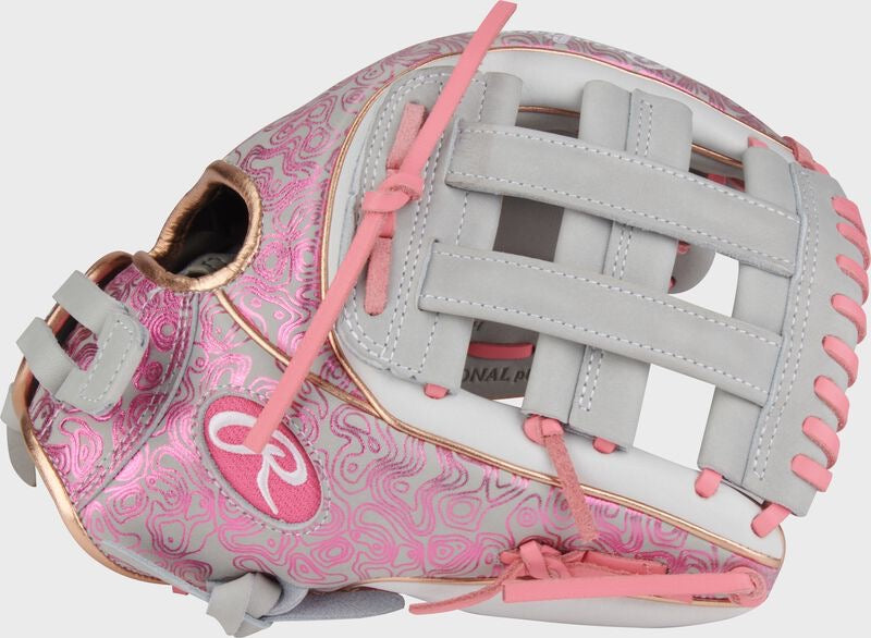 HEART OF THE HIDE 11.75-INCH FOIL PRINT FASTPITCH SOFTBALL GLOVE, RIGHT HAND THROW