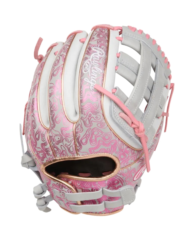 HEART OF THE HIDE 11.75-INCH FOIL PRINT FASTPITCH SOFTBALL GLOVE, RIGHT HAND THROW