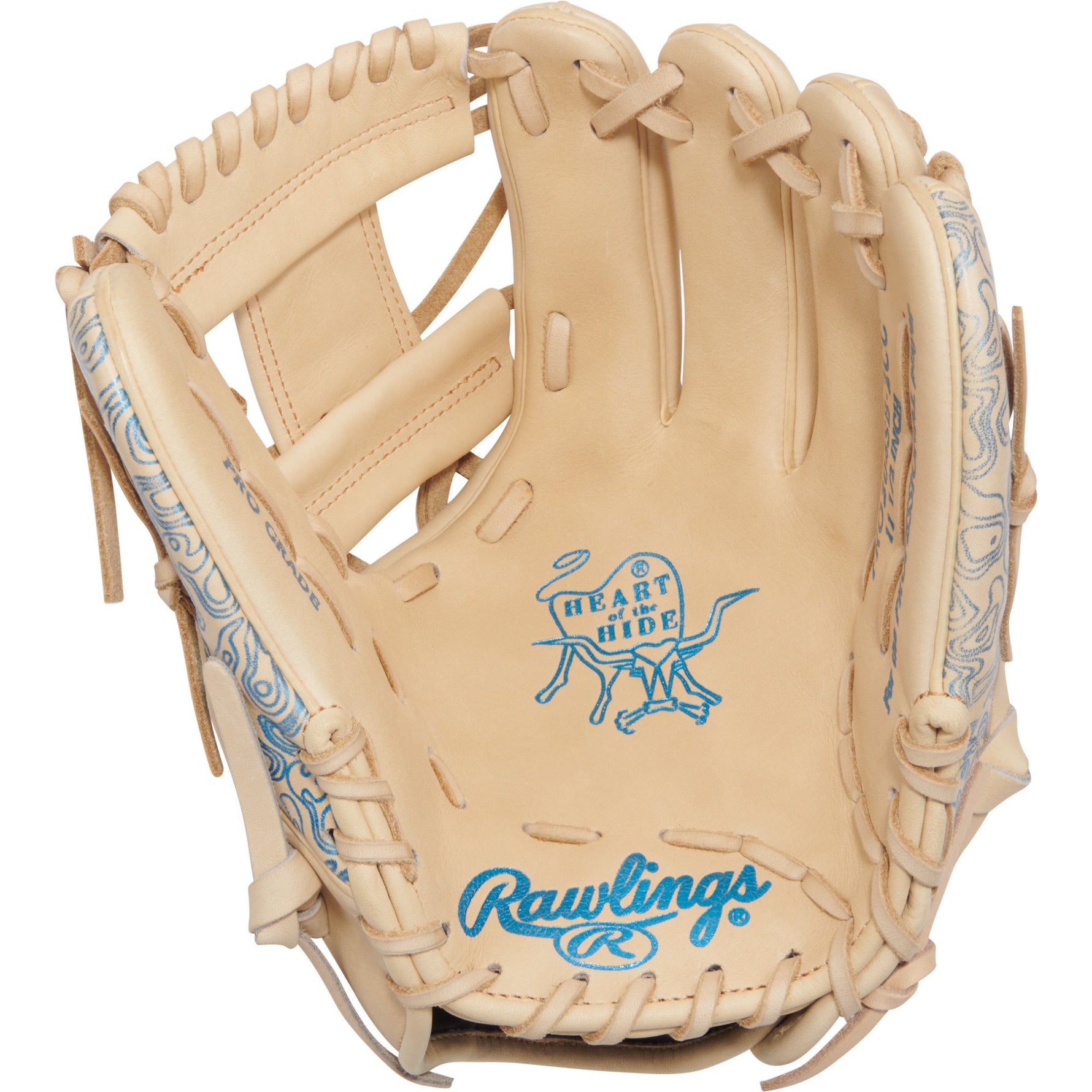 Heart Of The Hide Series Softball Glove 11.5" Right Hand Throw Camel/Columbia Blue