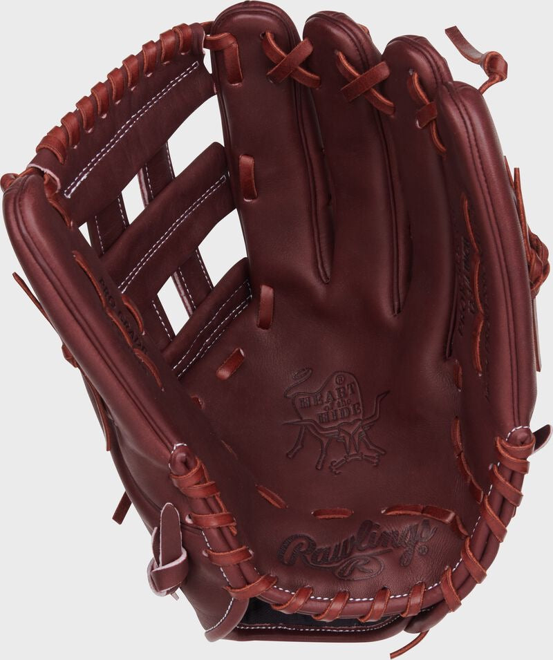HEART OF THE HIDE 12.75-INCH H-WEB OUTFIELD GLOVE, RIGHT HAND THROW