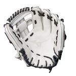 MVP PRIME FASTPITCH SOFTBALL GLOVE 11.5", WHITE/GREY, RIGHT/LEFT