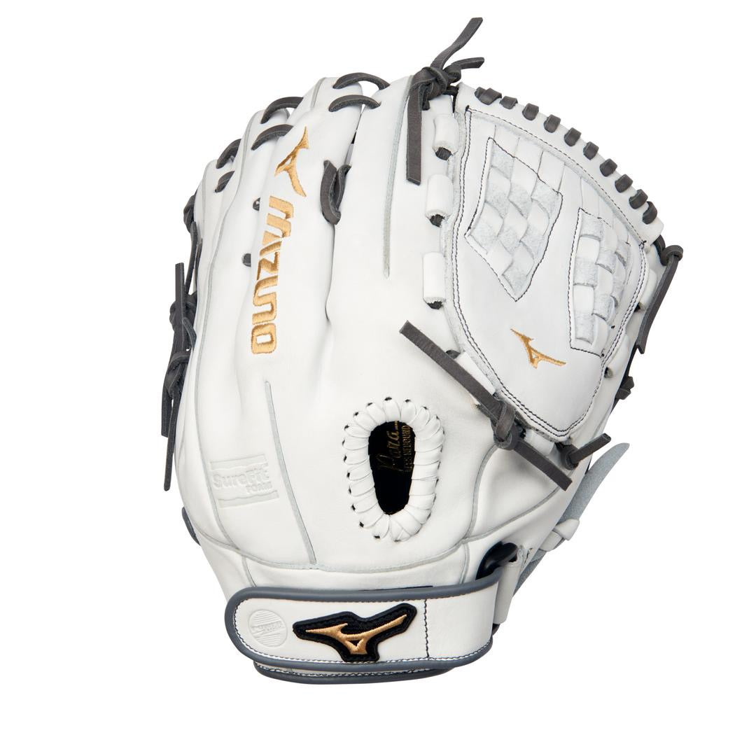 MVP PRIME FASTPITCH SOFTBALL GLOVE 12.5" WHITE/GREY, RIGHT/LEFT