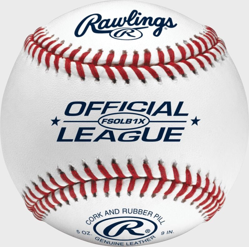 FLAT SEAM PRACTICE OFFICIAL BASEBALL, DOZEN, FSOLB1X