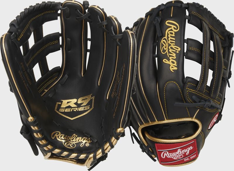 RAWLINGS 12.75-INCH R9 SERIES OUTFIELD GLOVE, LEFT/RIGHT