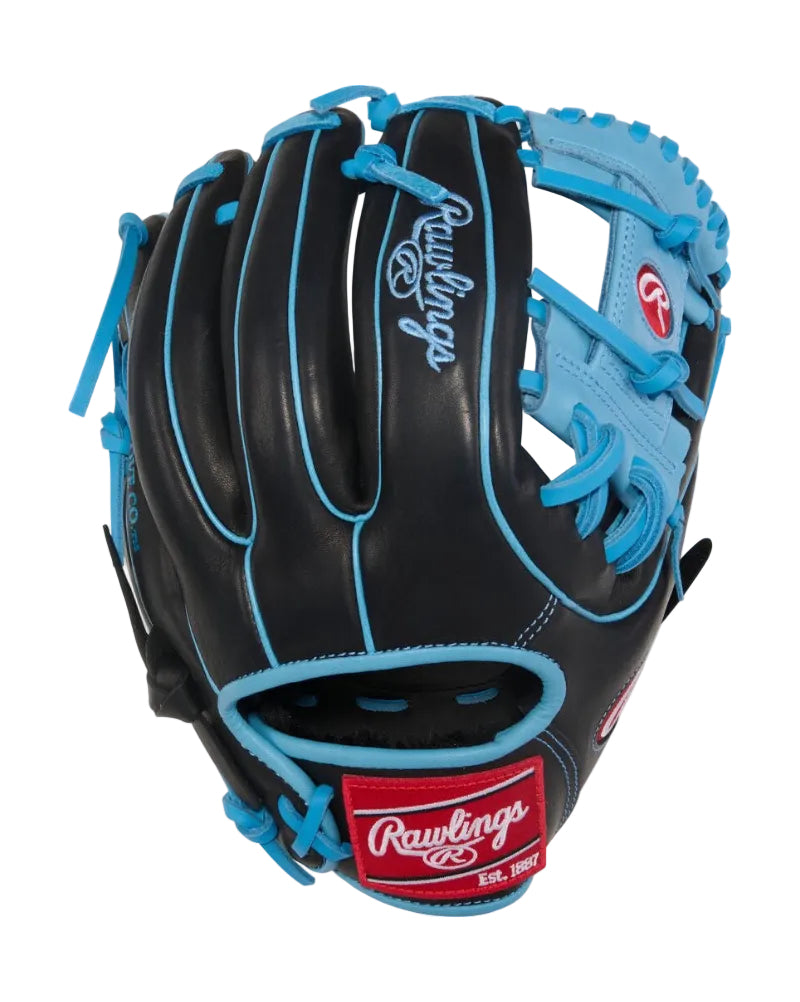 R9 11.5-INCH GLOVE, RHT, BLACK/COLUMBIA BLUE