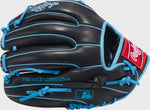 R9 11.5-INCH GLOVE, RHT, BLACK/COLUMBIA BLUE