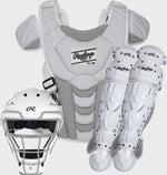 VELO NAVY FASTPITCH CATCHER'S SET, SMALL, MEDIUM, LARGE