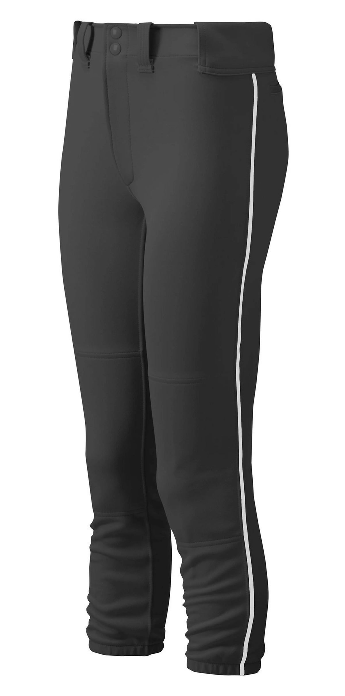 Youth Girl's Belted Piped Softball Pant