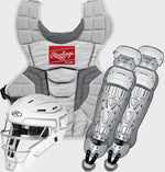RAWLINGS VELO 2.0 BLACK BASEBALL CATCHER'S SET, ADULT, INTERMEDIATE, YOUTH