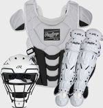 VELO NAVY FASTPITCH CATCHER'S SET, SMALL, MEDIUM, LARGE