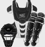 VELO NAVY FASTPITCH CATCHER'S SET, SMALL, MEDIUM, LARGE
