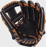 HEART OF THE HIDE 11.5" BLACK INFIELD GLOVE, RIGHT HAND THROW